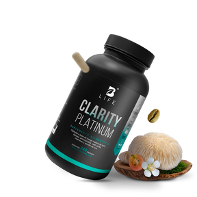 Mezcla Platinum | Hongo Melena de León, Bacopa, Tirosina, Café Verde | 260 cápsulas