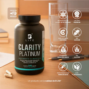 Mezcla Platinum | Hongo Melena de León, Bacopa, Tirosina, Café Verde | 260 cápsulas