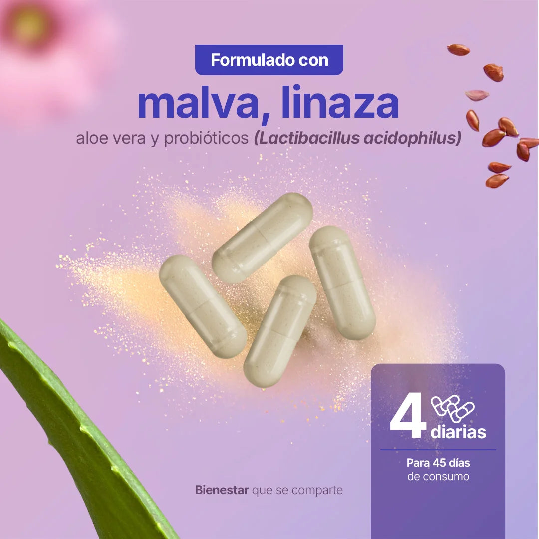 Lactobacillus Acidophilus | con Malva, Linaza, Aloe Vera