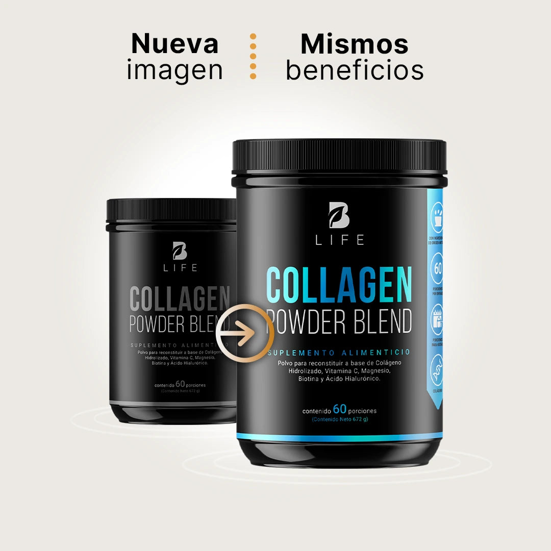 Colágeno Hidrolizado en polvo | Con Biotina y Acido Hialurónico | 60 porciones