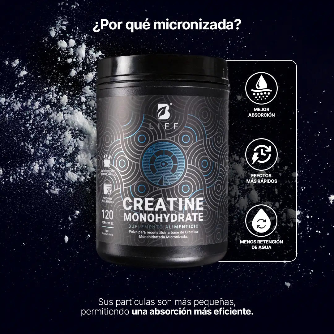 Creatina Monohidratada en polvo | Alta Pureza | 5 g por porción