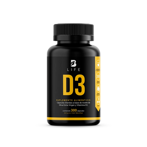 Vitamina D3 con Aceite de Oliva Extra Virgen 5000 UI | 300 cápsulas