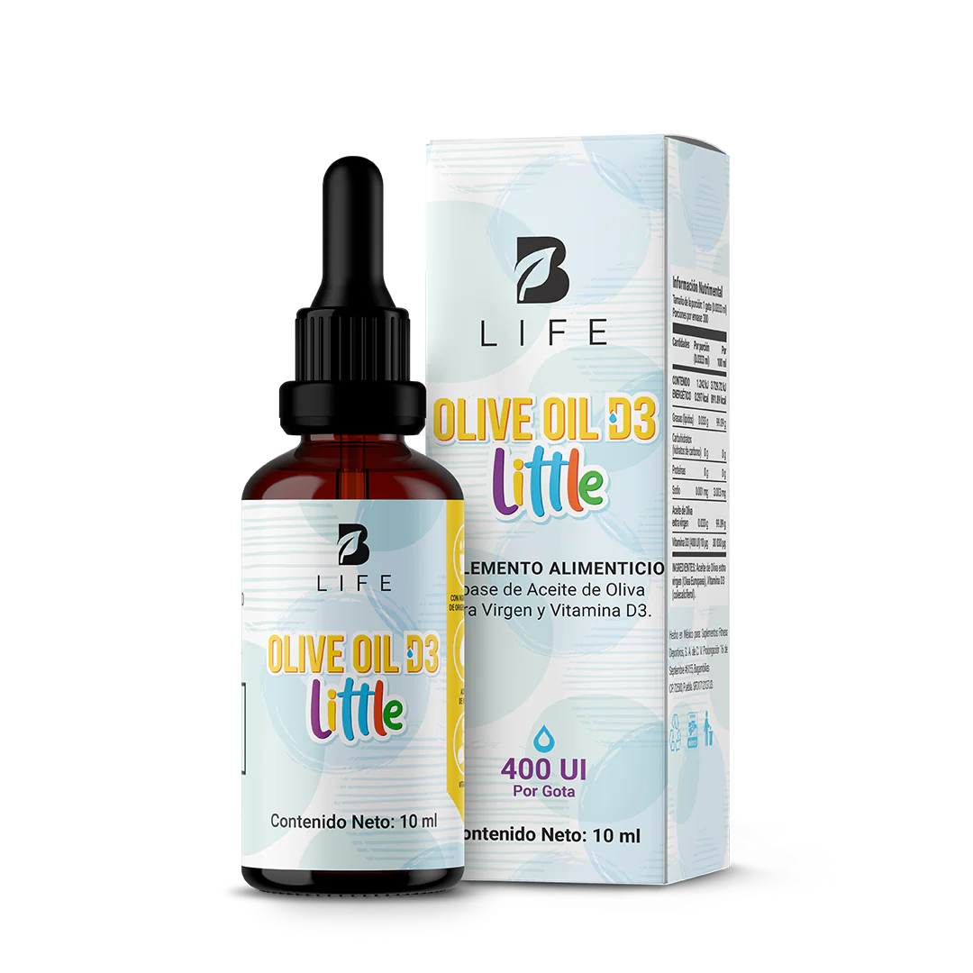 Vitamina D3 en Gotas con Aceite de Oliva | 400 UI | para Mayores de 3 Años