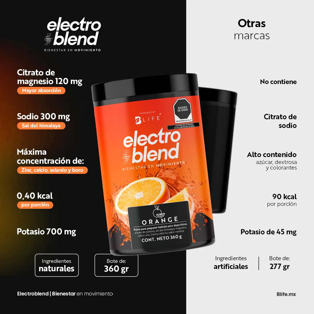 Electroblend Orange | Bebida Hidratante Naranja 60 servicios