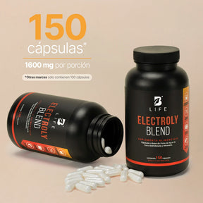 Electrolitos en cápsula | con polvo de Agua de Coco, Potasio, Magnesio, Hierro y Zinc | 150 Cápsulas
