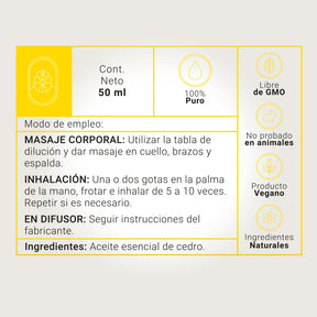 Essential Oil Cedar | Aceite Esencial Cedro 50 ml