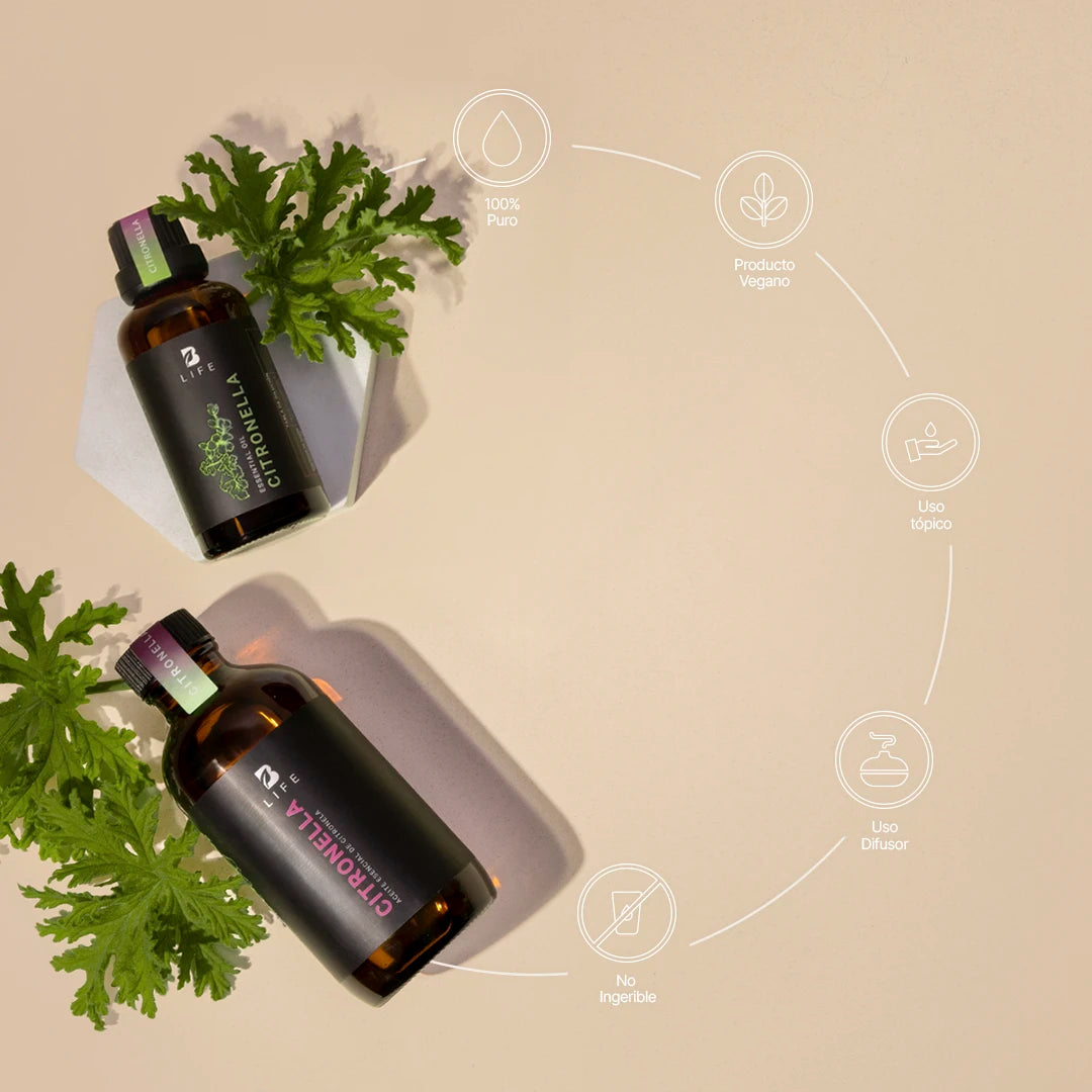 Essential Oil Citronella | Aceite Esencial de Citronela 50 y 120 ml