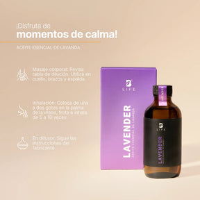 Essential Oil Lavender | Aceite Esencial Lavanda 50 y 120 ml