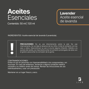 Essential Oil Lavender | Aceite Esencial Lavanda 50 y 120 ml