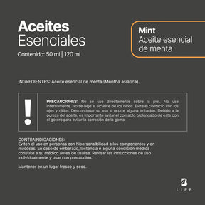 Essential Oil Mint | Aceite Esencial Menta 50 y 120 ml