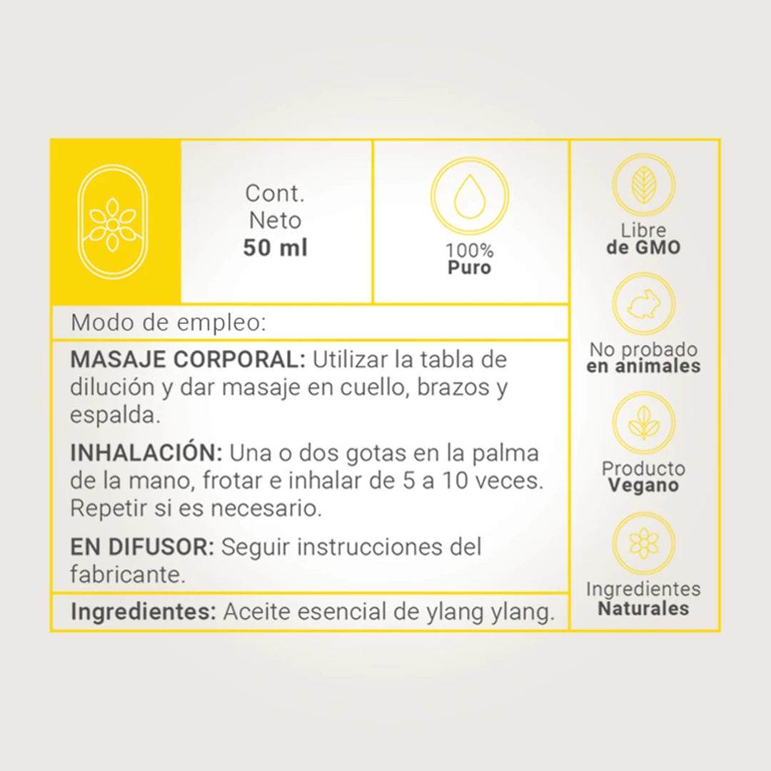 Essential Oil Ylang Ylang | Aceite Esencial Ylang Ylang 50 ml