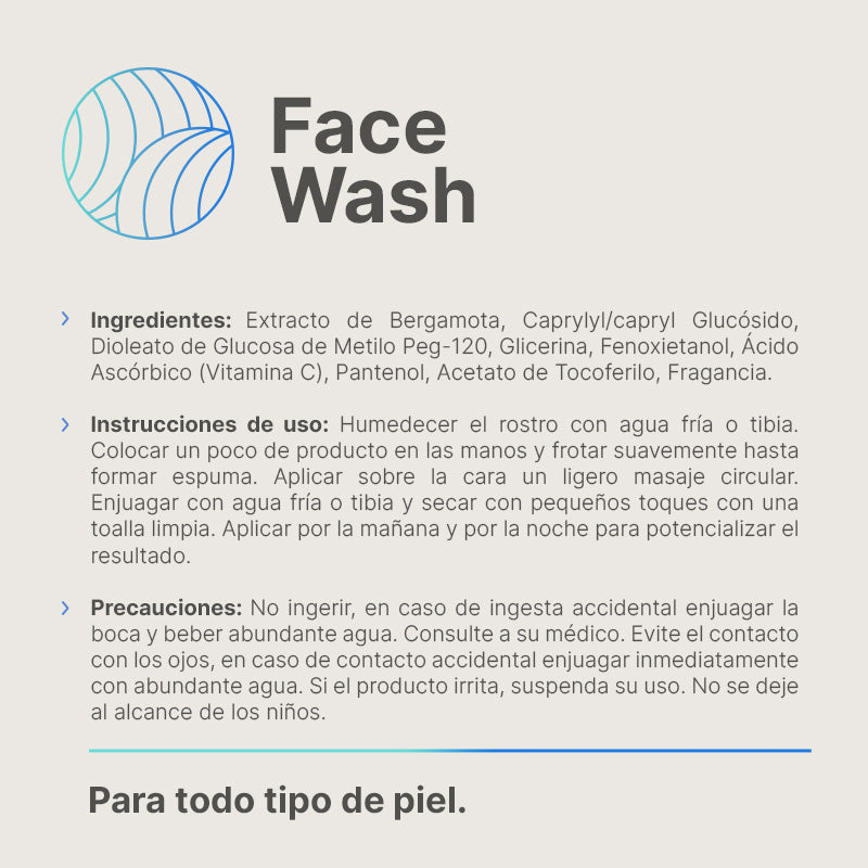 Face Wash | Jabón Facial Líquido 250 ml