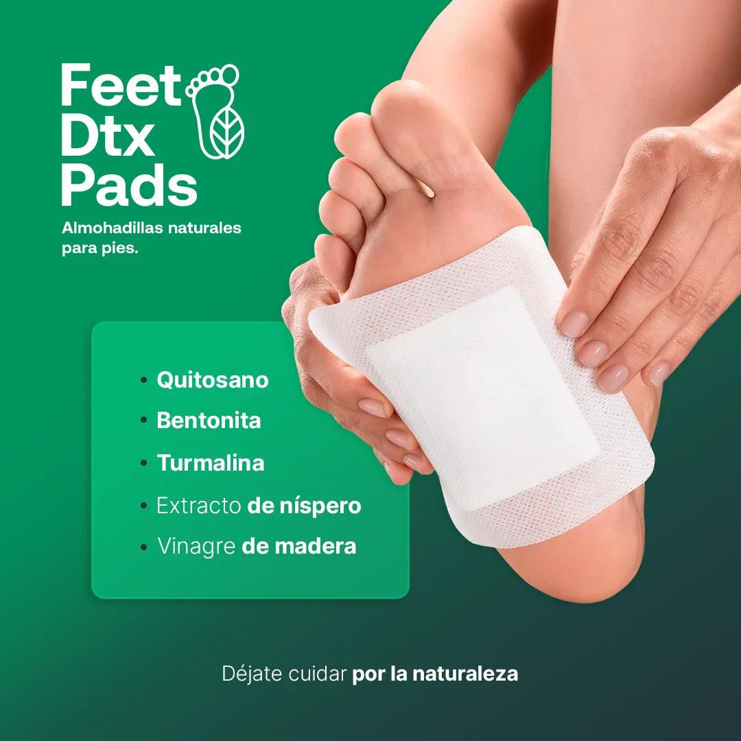 Feet Dtx Pads | Parches Desintoxicantes para Pies 40 pares