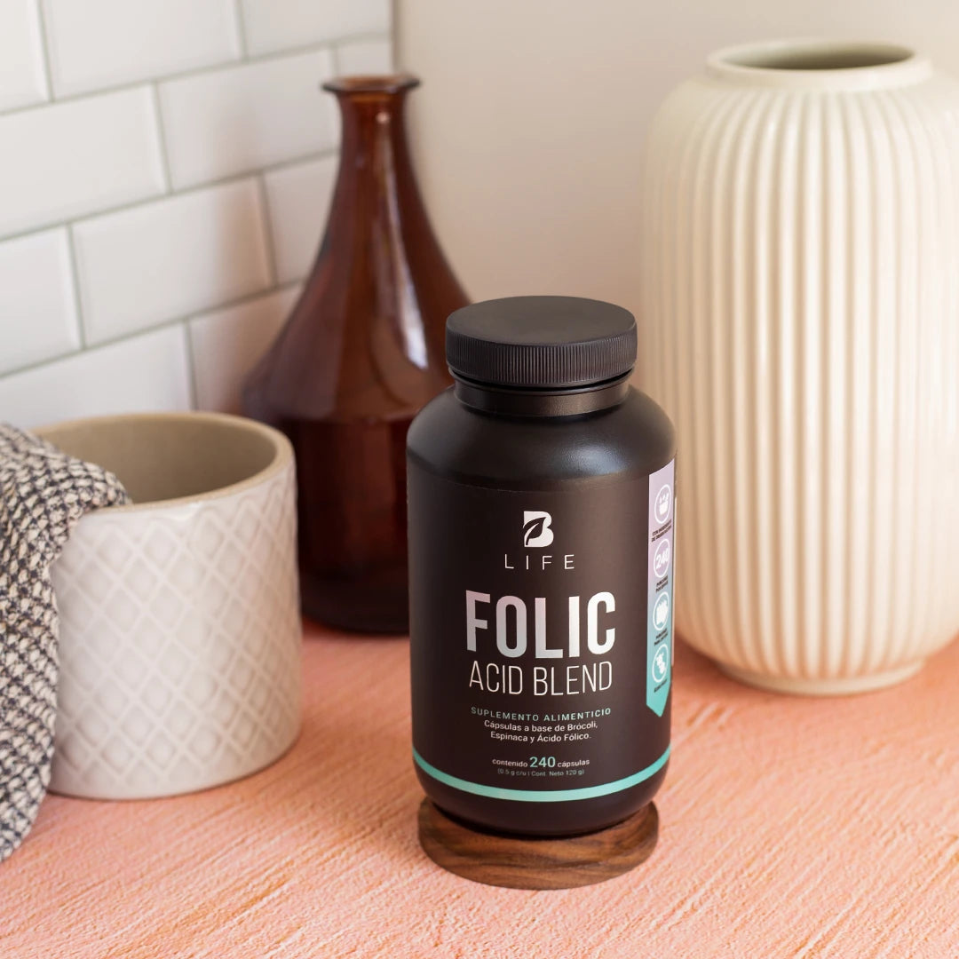 Ácido Fólico | con Brócoli y Espinaca | 240 Cápsulas