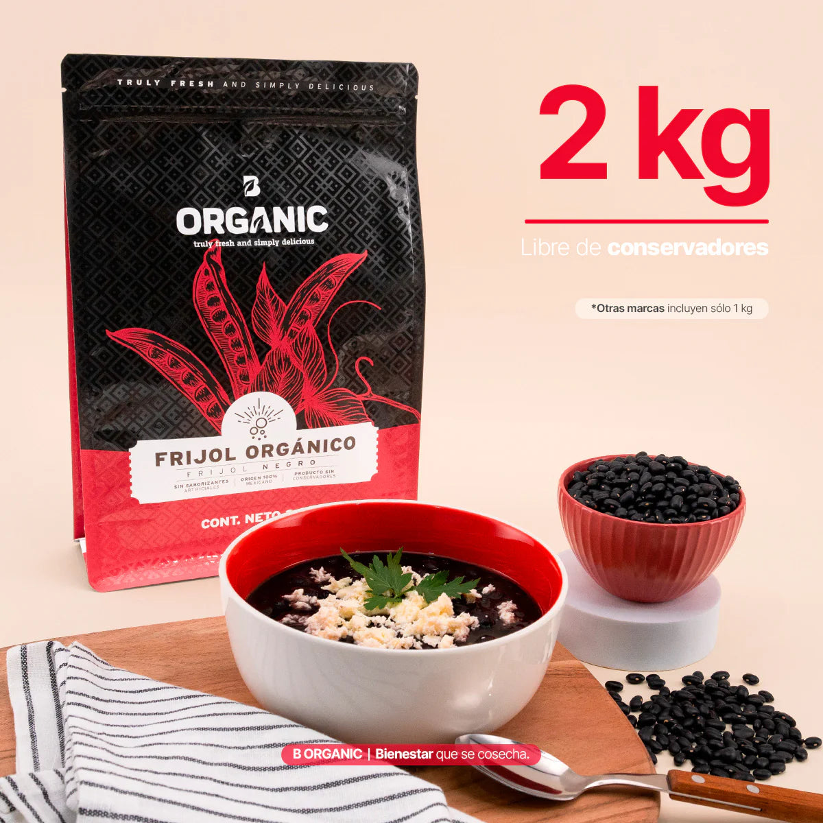 Frijol Negro Orgánico | 2 kg