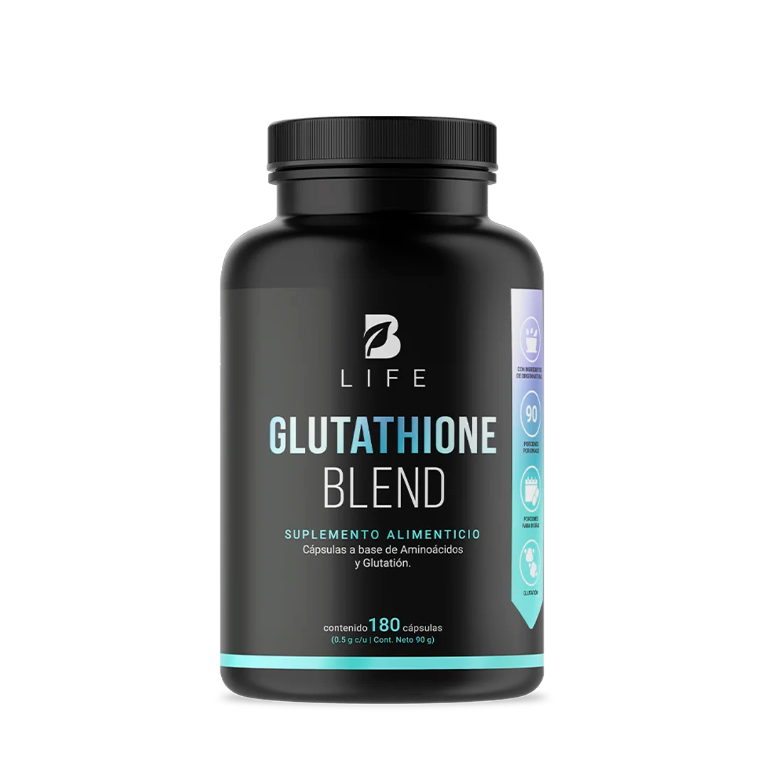 Glutatión con L-Cisteína, L-Glutamina y L-Glicina | 1000 mg por Porción | 180 Cápsulas