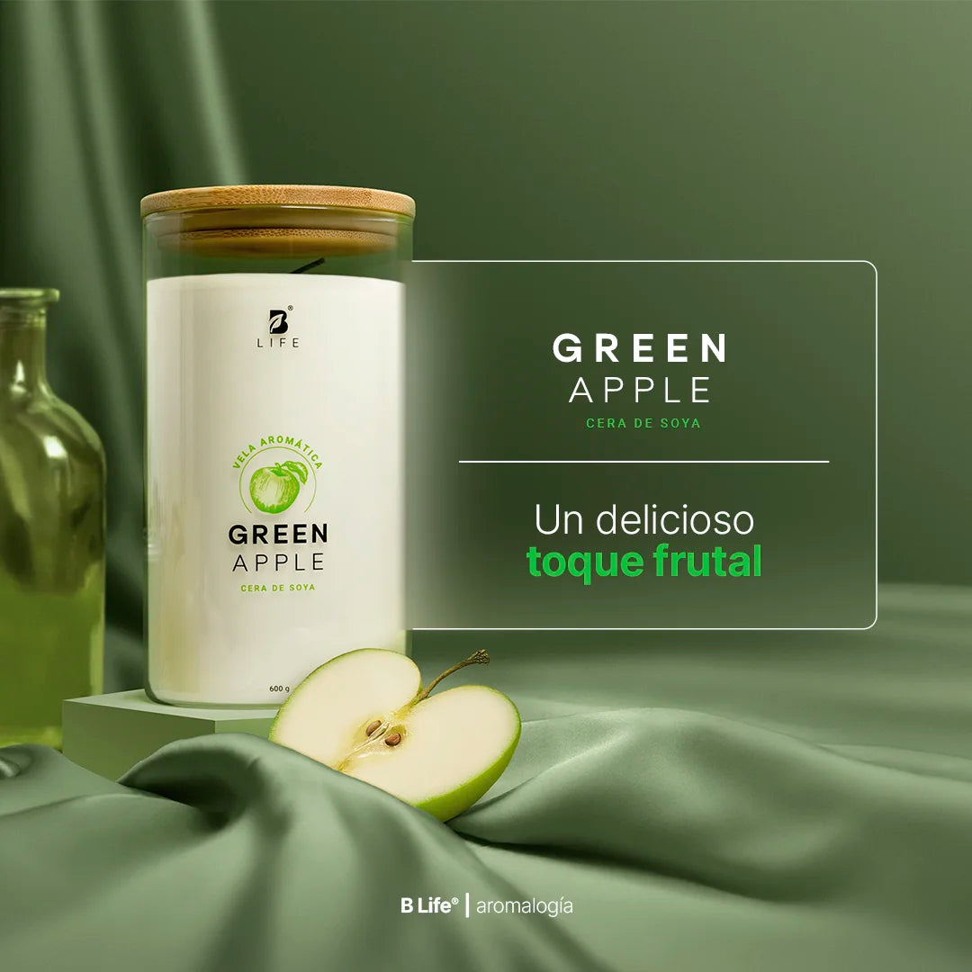 Green Apple Aromatic Candle | Vela Aromática Frutas Verdes 600 g