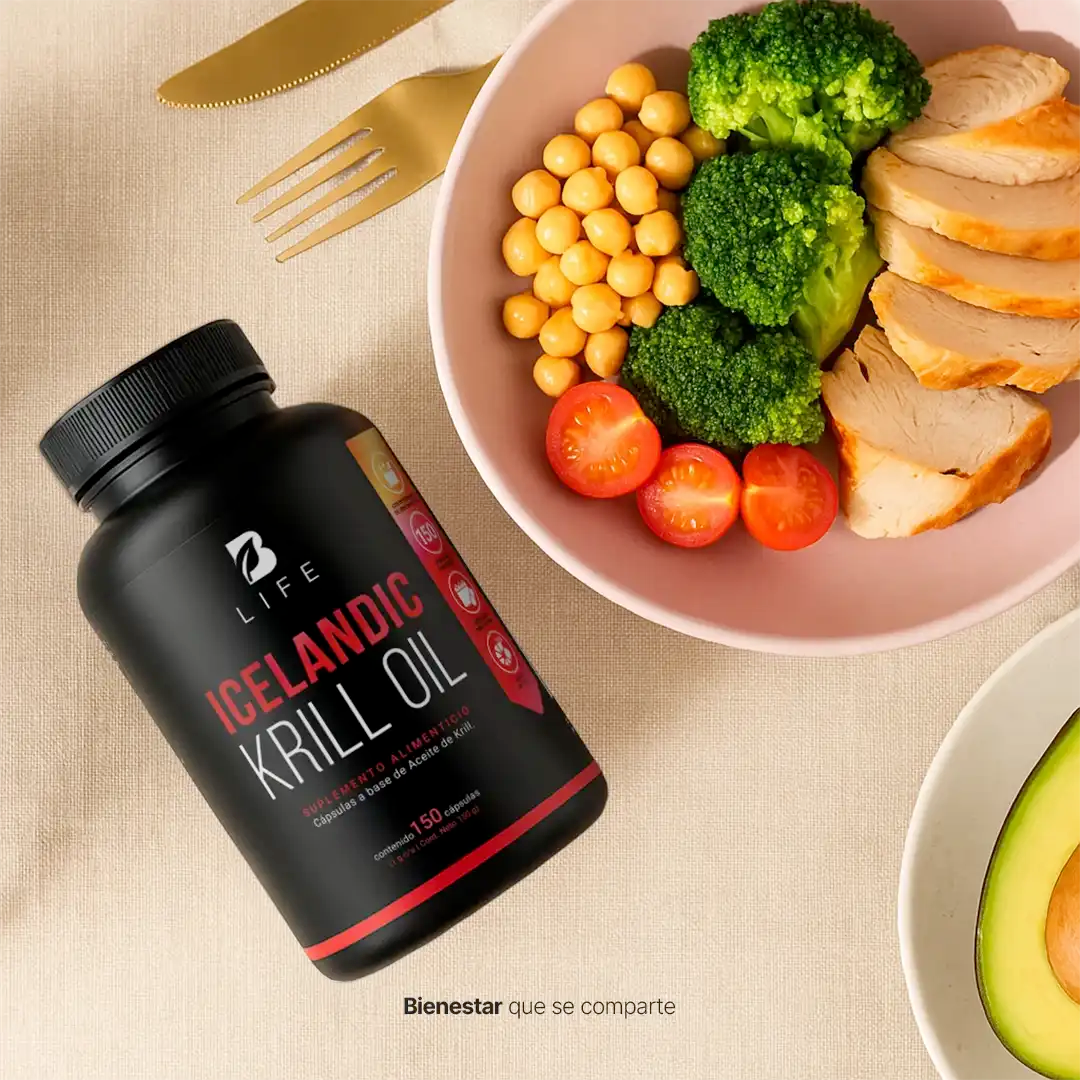 Aceite de Krill | 1000 mg de (EPA y DHA) con Astaxantina y Fosfolípidos