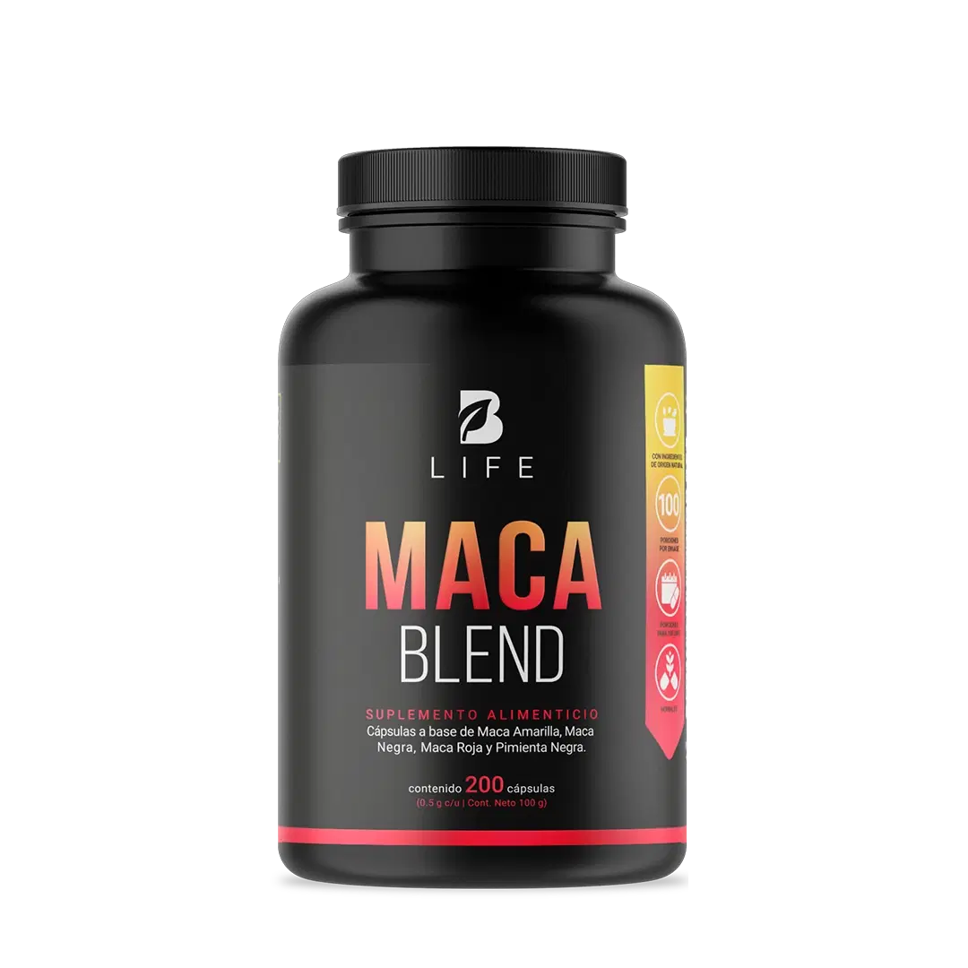 Complejo de Maca Amarilla, Negra y Roja con Pimienta Negra | 1000 mg por Porción