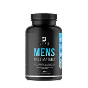 Multivitamínico para Hombre 40+ | Con Vitaminas A, C, D, E, Calcio, Colágeno, Creatina y Probióticos