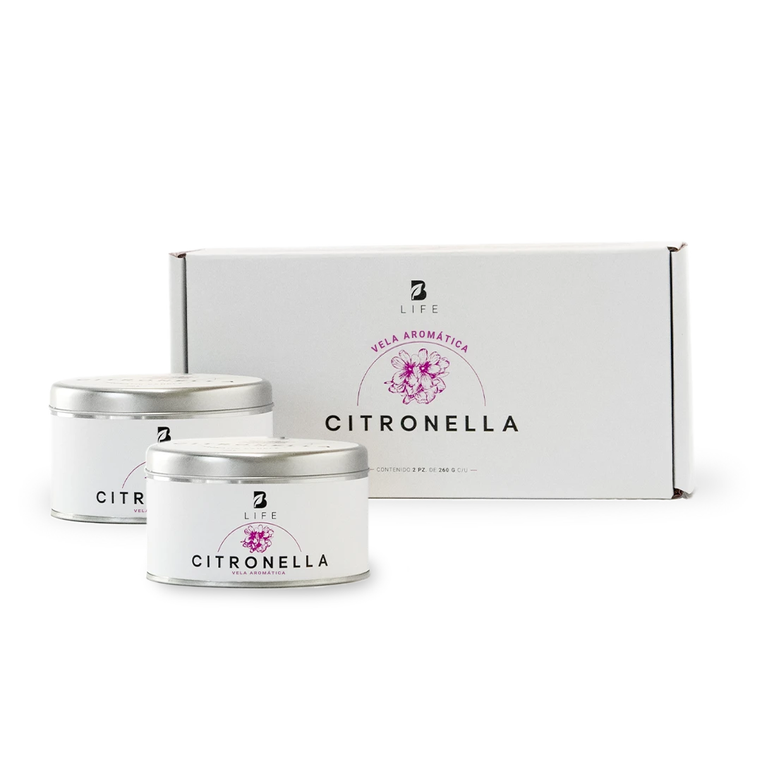 Kit 2 Pack Citronella Candle | Velas de Citronela 260 g c/u