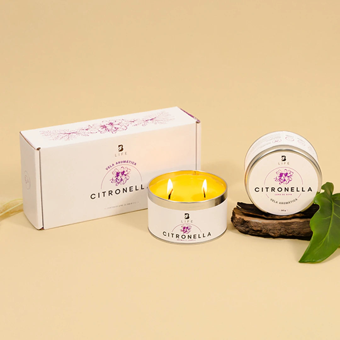 Kit 2 Pack Citronella Candle | Velas de Citronela 260 g c/u