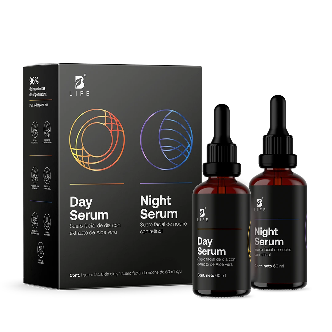 Kit Day & Night Serum | Kit de Sérums de Día y Noche 60 ml c/u