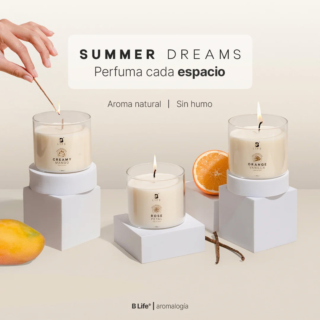 Kit de 3 Velas Summer Dreams 250 g c/u