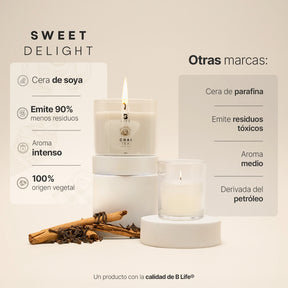 Kit de 3 Velas Sweet Delight 250g c/u