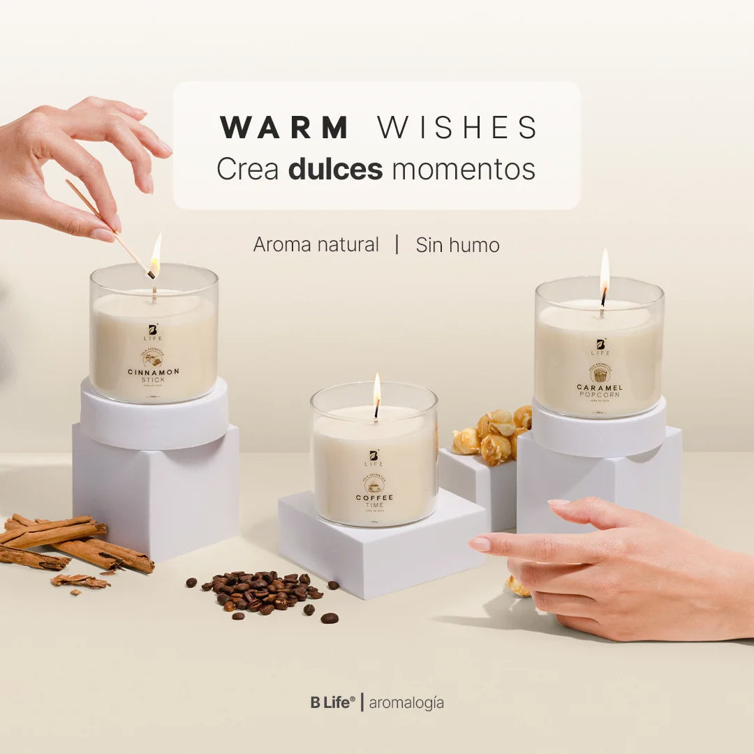 Kit de 3 Velas Warm Wishes 250 g c/u