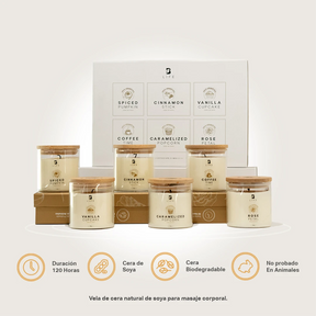 Kit de 6 Velas Enchanted Scents 160 g c/u