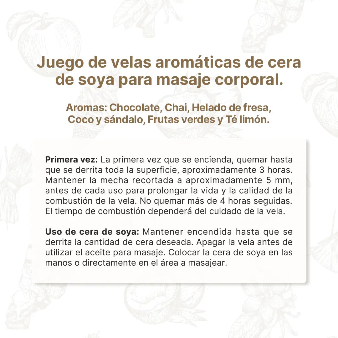 Kit de 6 Velas Harmony Fusion 160 g c/u