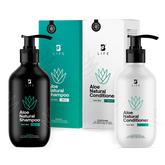 Kit Natural de Aloe Champú y Acondicionador 800 ml c/u