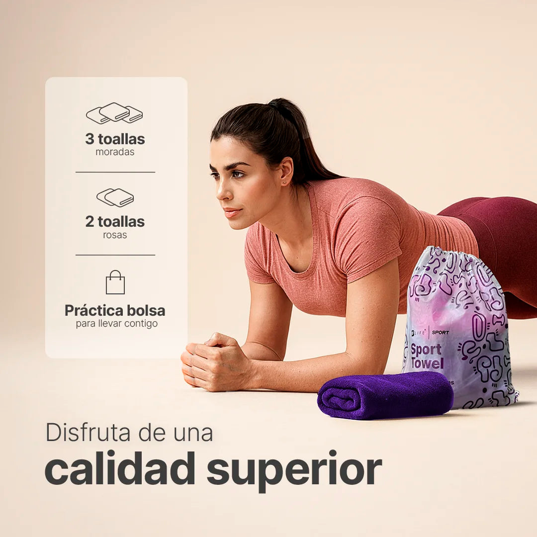 Kit Sport Towel | Kit de 5 Toallas Deportivas