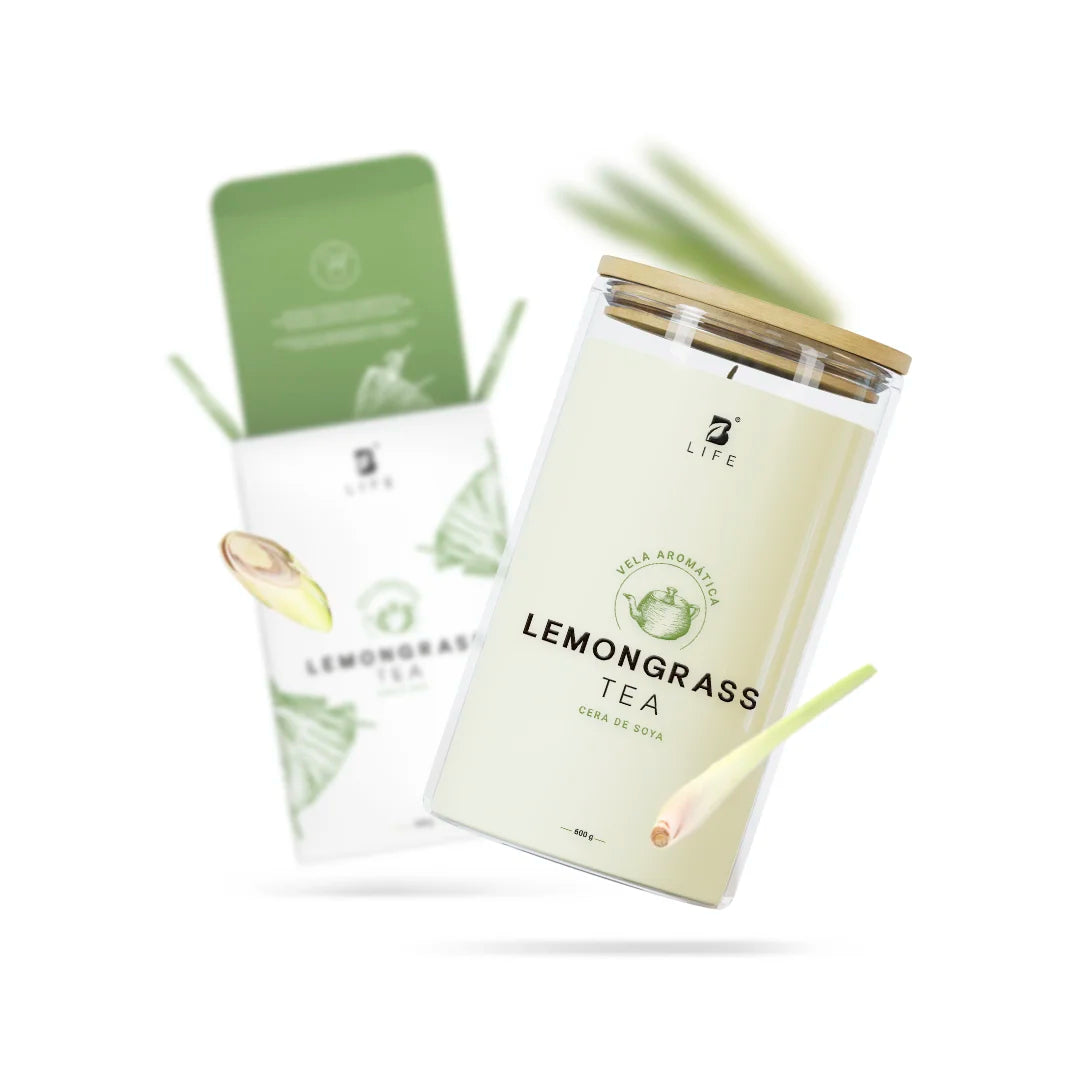 Lemongrass Tea Aromatic Candle | Vela Aromática Té de Limón 600 g
