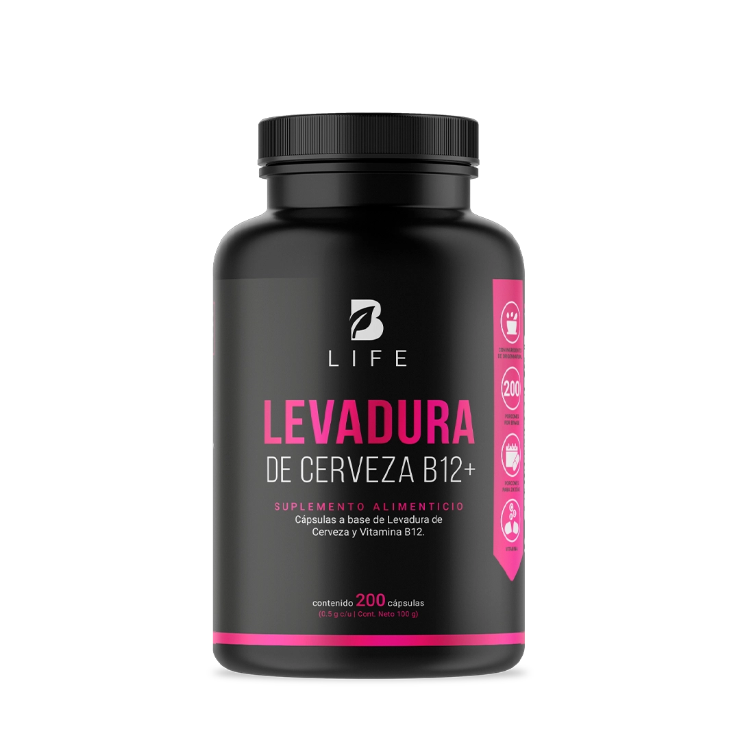 Vitamina B12 | con Levadura | 200 cápsulas