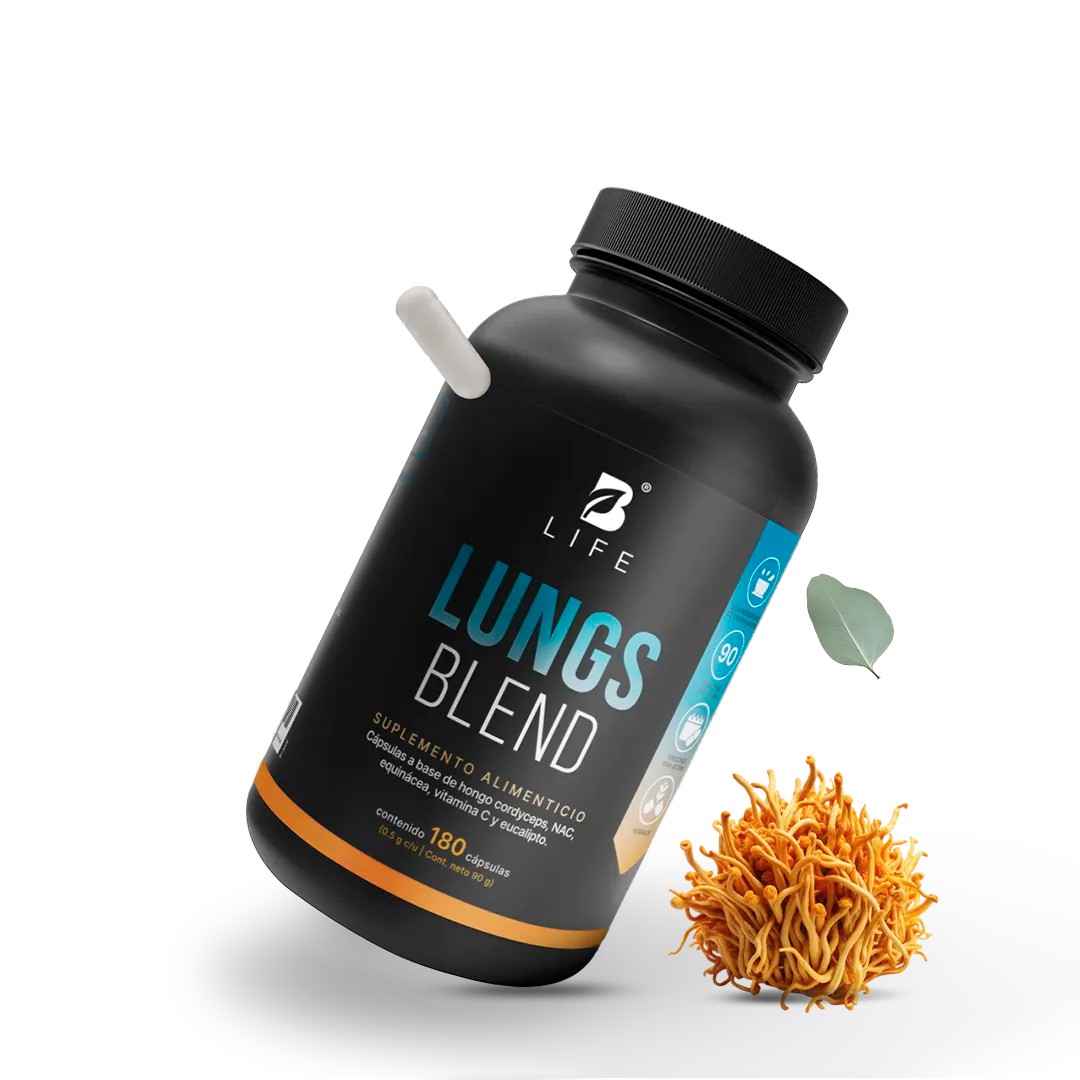 Mezcla con Cordyceps, NAC, Equinácea, Vitamina C y Eucalipto | 1000 mg por porción | 180 Cápsulas