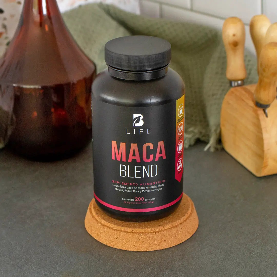Complejo de Maca Amarilla, Negra y Roja con Pimienta Negra | 1000 mg por Porción