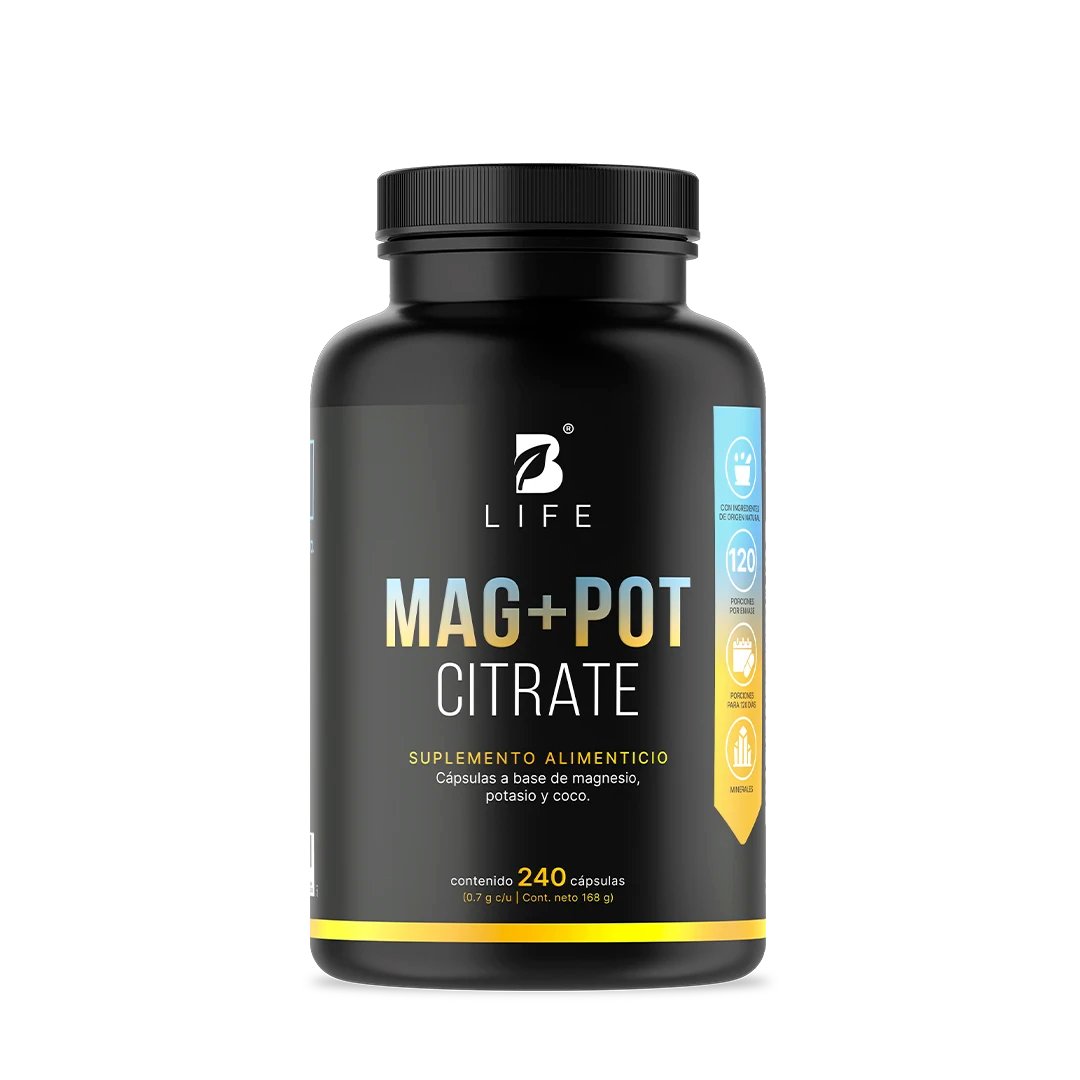 Magnesio y Potasio | Adicionado con coco orgánico | 240 Cápsulas | 1400 mg por porción