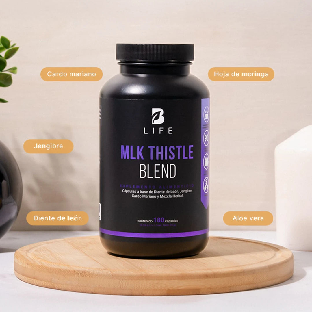 Cardo Mariano con Diente de León, Jengibre y Mezcla Herbal | 1100 mg por Porción
