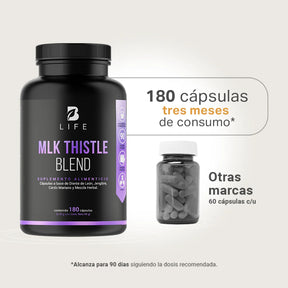 Cardo Mariano con Diente de León, Jengibre y Mezcla Herbal | 1100 mg por Porción