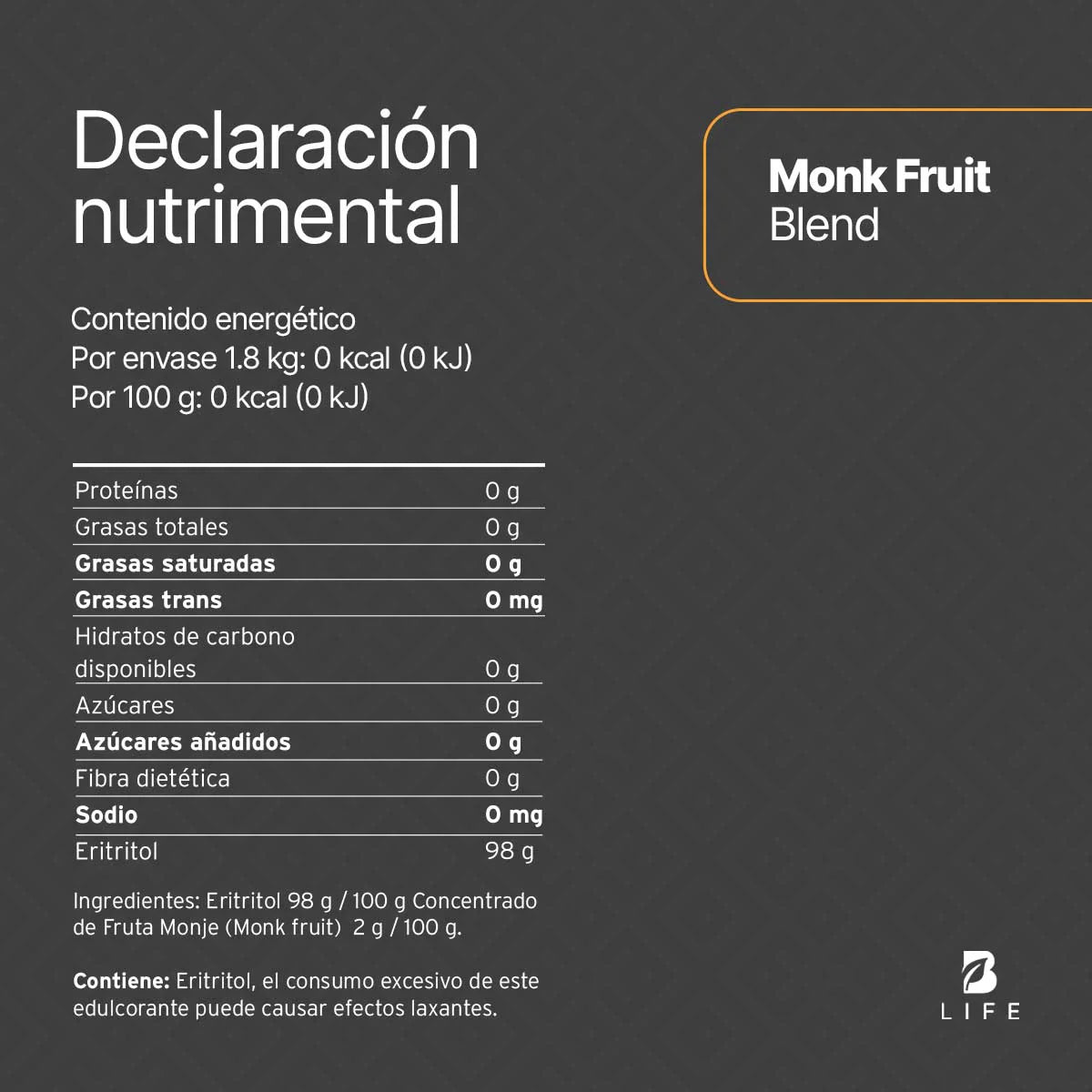 Monk Fruit Blend | 1.8 kg