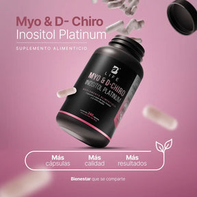 Myo & D-Chiro Inositol en cápsulas | Relación Ideal 40:1 de Alta Pureza | Fórmula Platinum | 2000 mg por porción