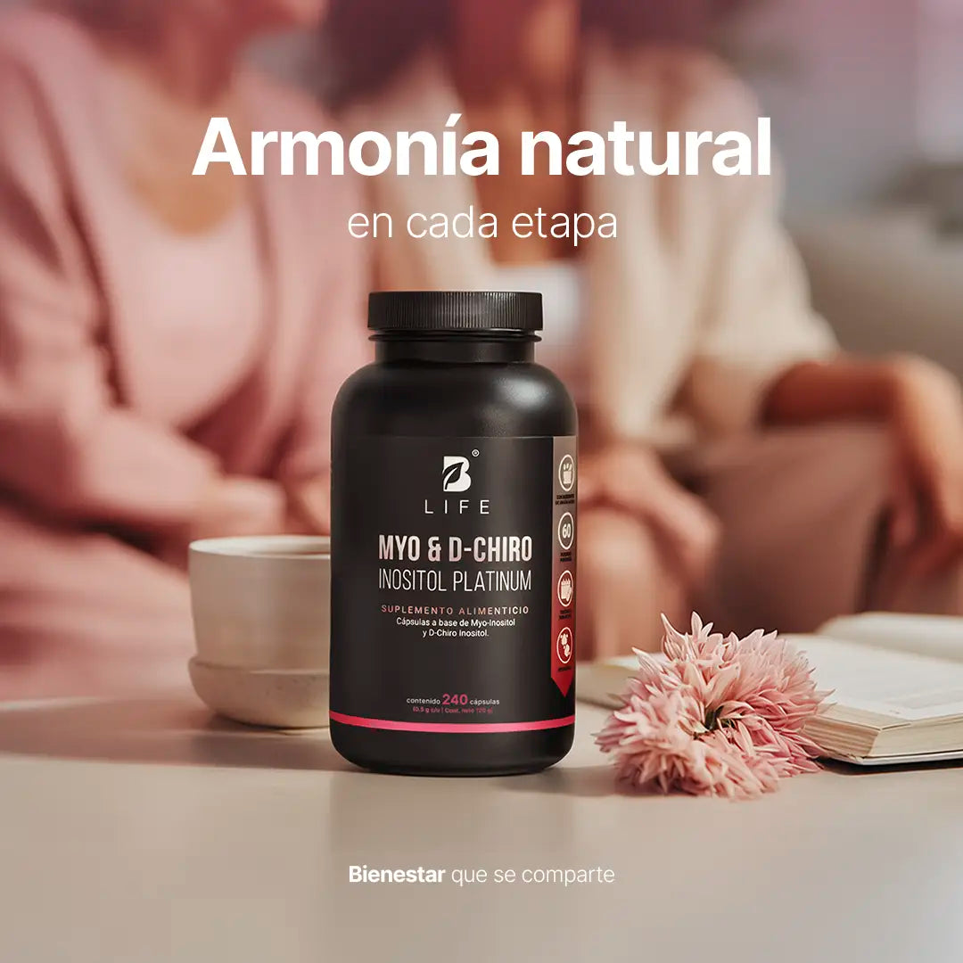Myo & D-Chiro Inositol en cápsulas | Relación Ideal 40:1 de Alta Pureza | Fórmula Platinum | 2000 mg por porción