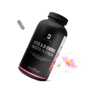 Myo & D-Chiro Inositol en cápsulas | Relación Ideal 40:1 de Alta Pureza | Fórmula Platinum | 2000 mg por porción