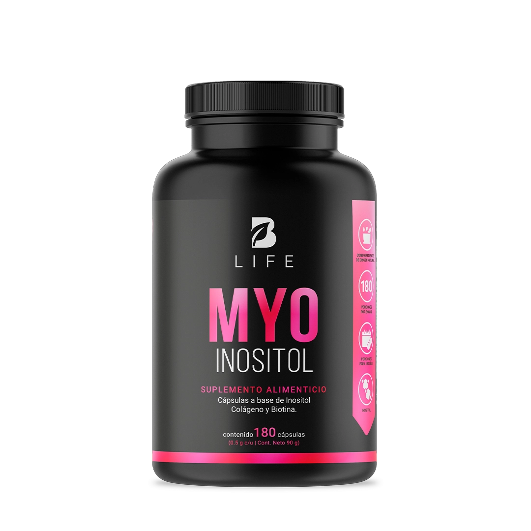 Myo Inositol | adicionado con Biotina y Colágeno Hidrolizado | 500 mg por porción