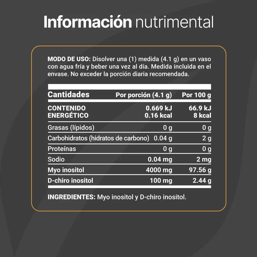 Myo & D-Chiro Inositol Platinum | Relación Ideal 40:1 de Alta Pureza en Polvo | Fórmula Platinum | B Life