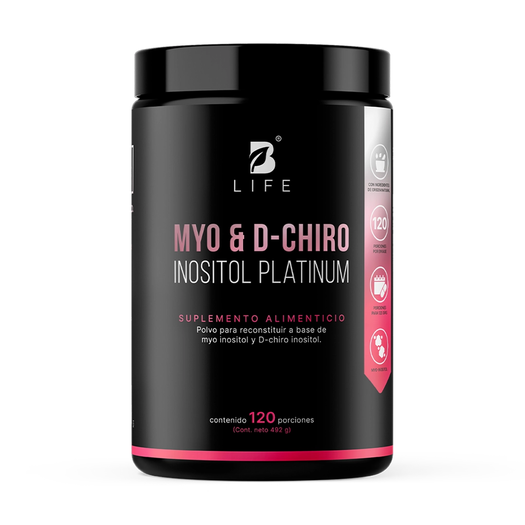 Myo & D-Chiro Inositol Platinum | Relación Ideal 40:1 de Alta Pureza en Polvo | Fórmula Platinum | B Life