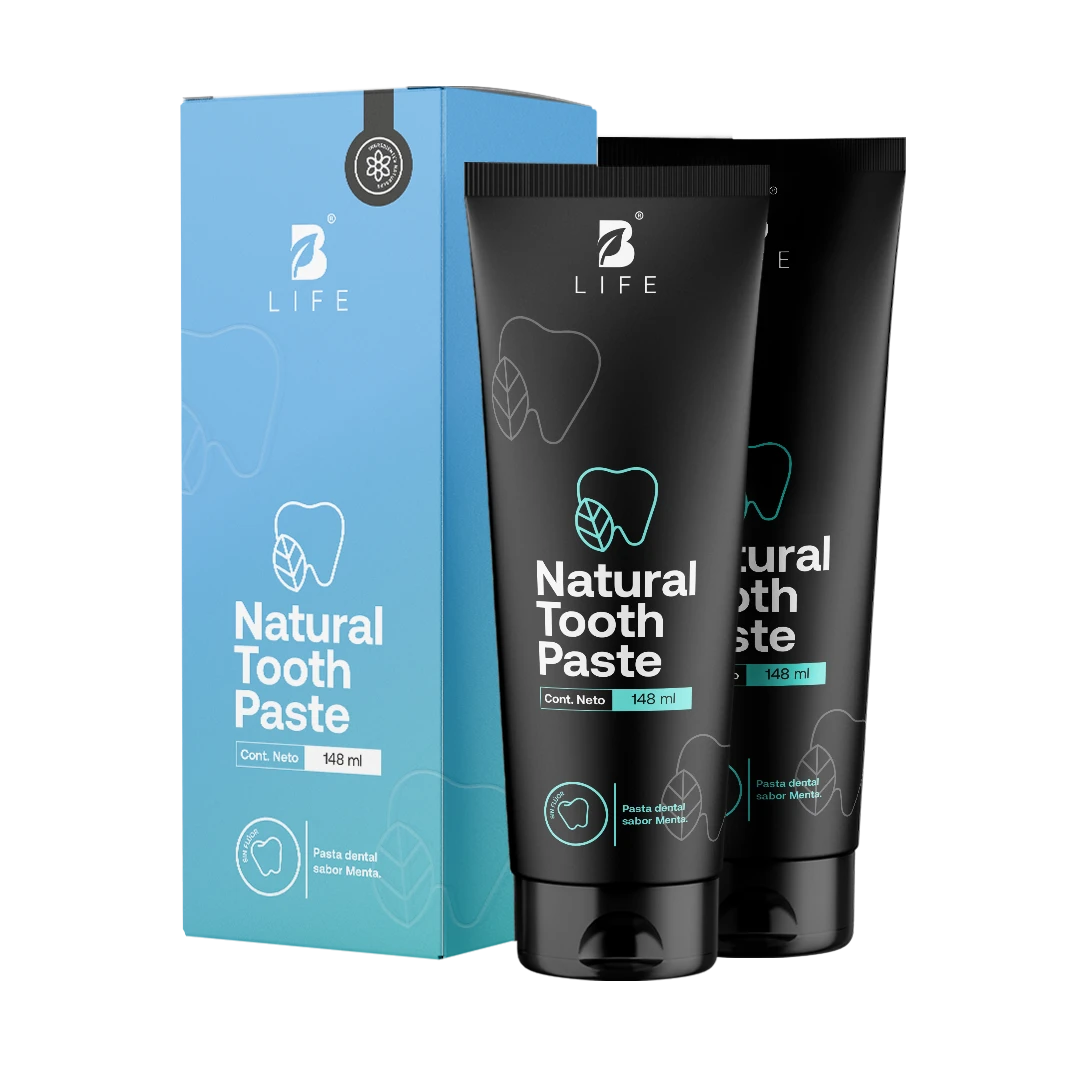 Pasta Dental Natural sin Flúor | Con Más de 94% de Ingredientes Naturales | 148 ml | B Life