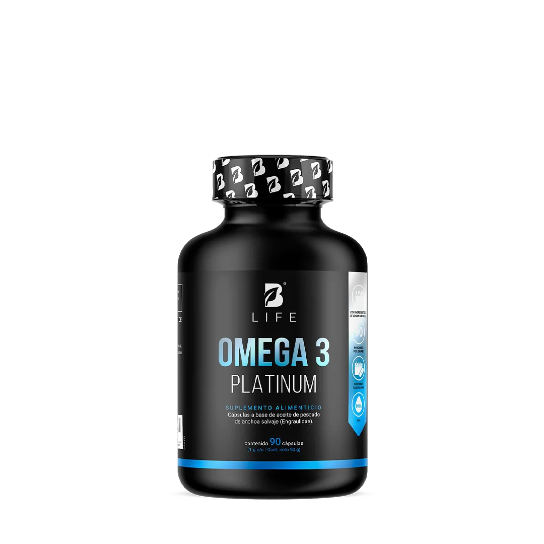 Omega 3 Platinum | Anchoa Salvaje con EPA y DHA | sin Metales Pesados | 1000 mg por porción